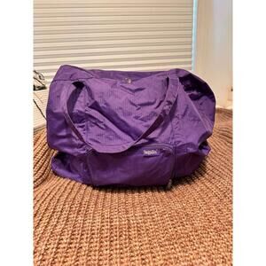 Baggallini Extra Large Tote Bag Purple Travel Beach Storage